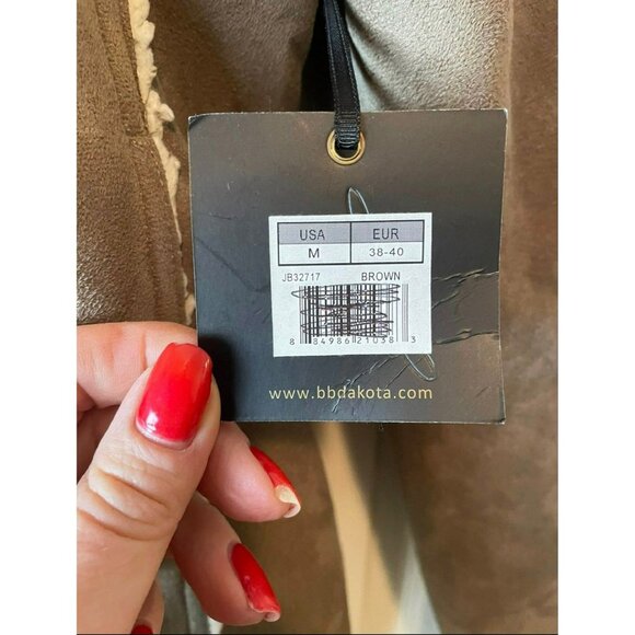 NWT Ladies Jack Faux Leather Sherpa Lined Jacket Size Medium - Picture 4 of 11